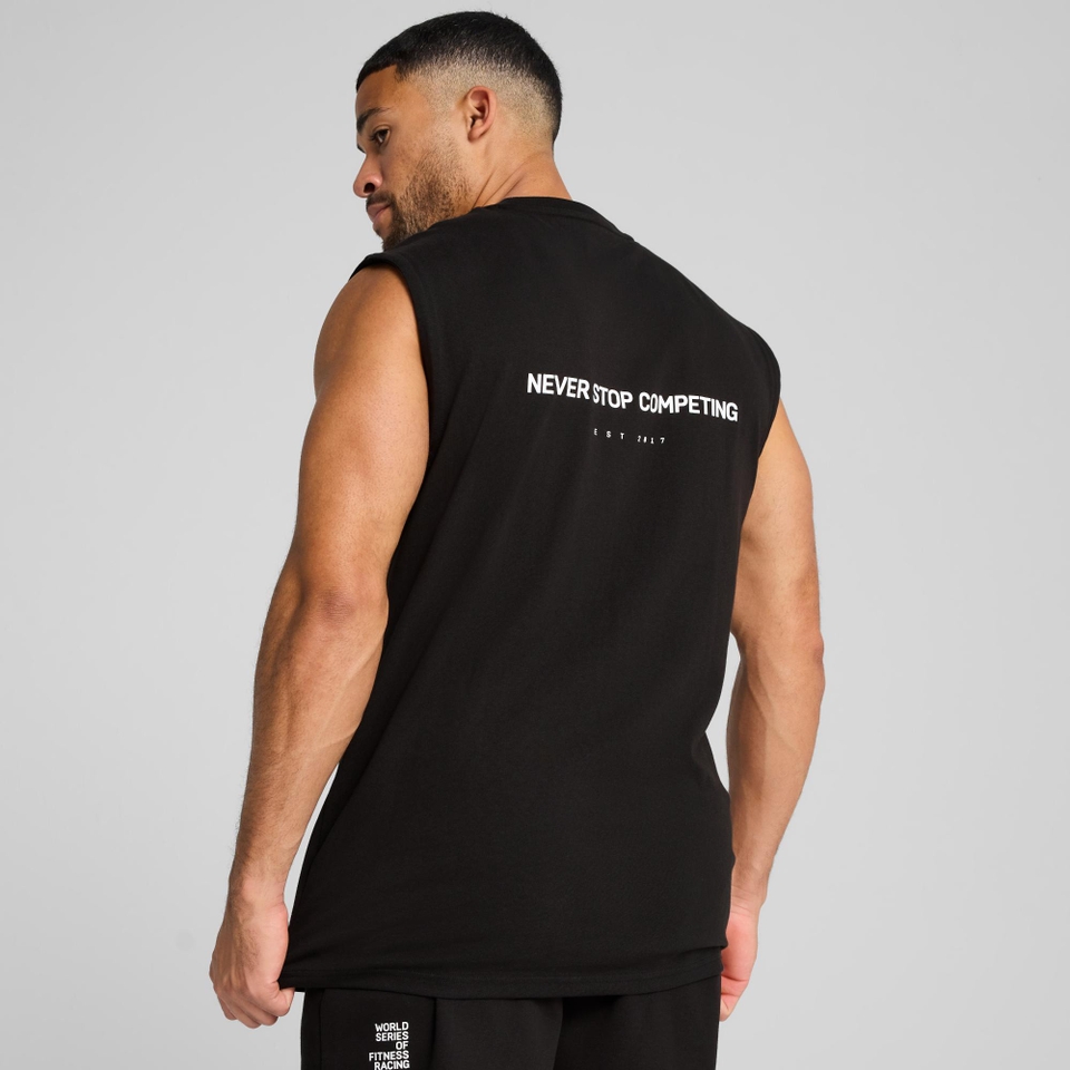 UNISEX PUMA x HYROX CUTOFF TANK - Black