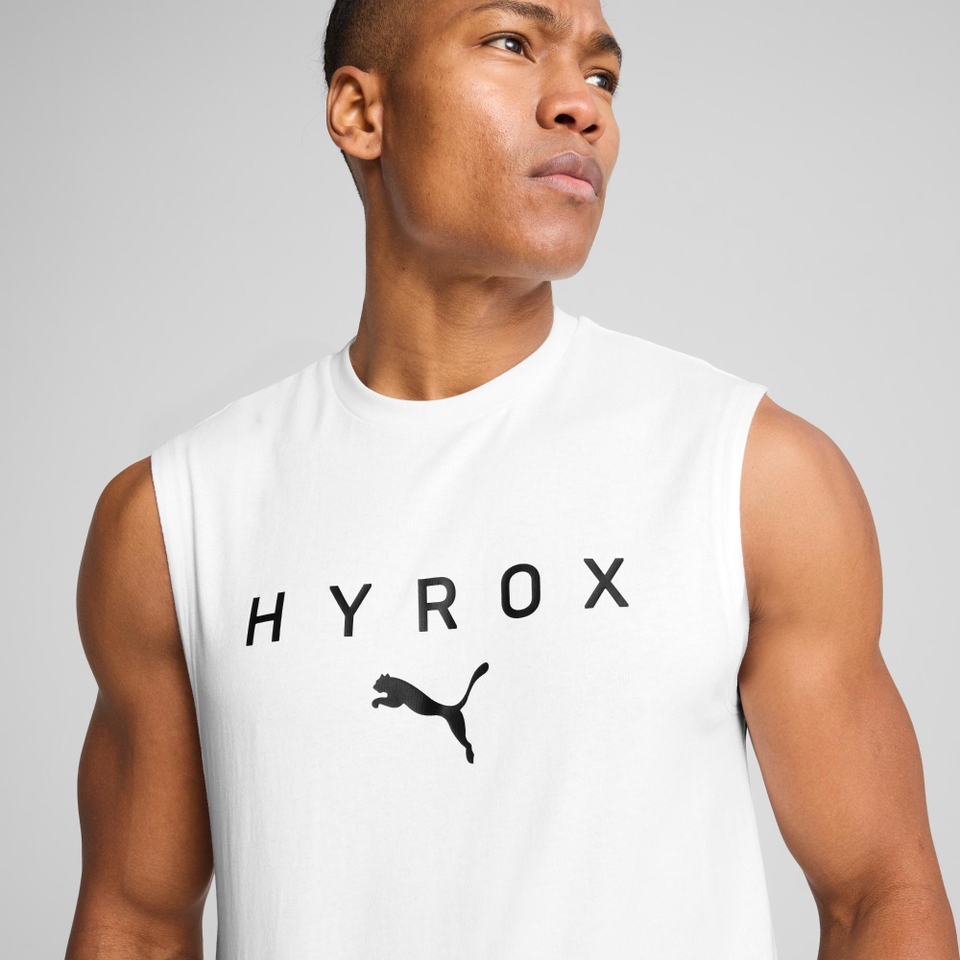 UNISEX PUMA x HYROX CUTOFF TANK - White