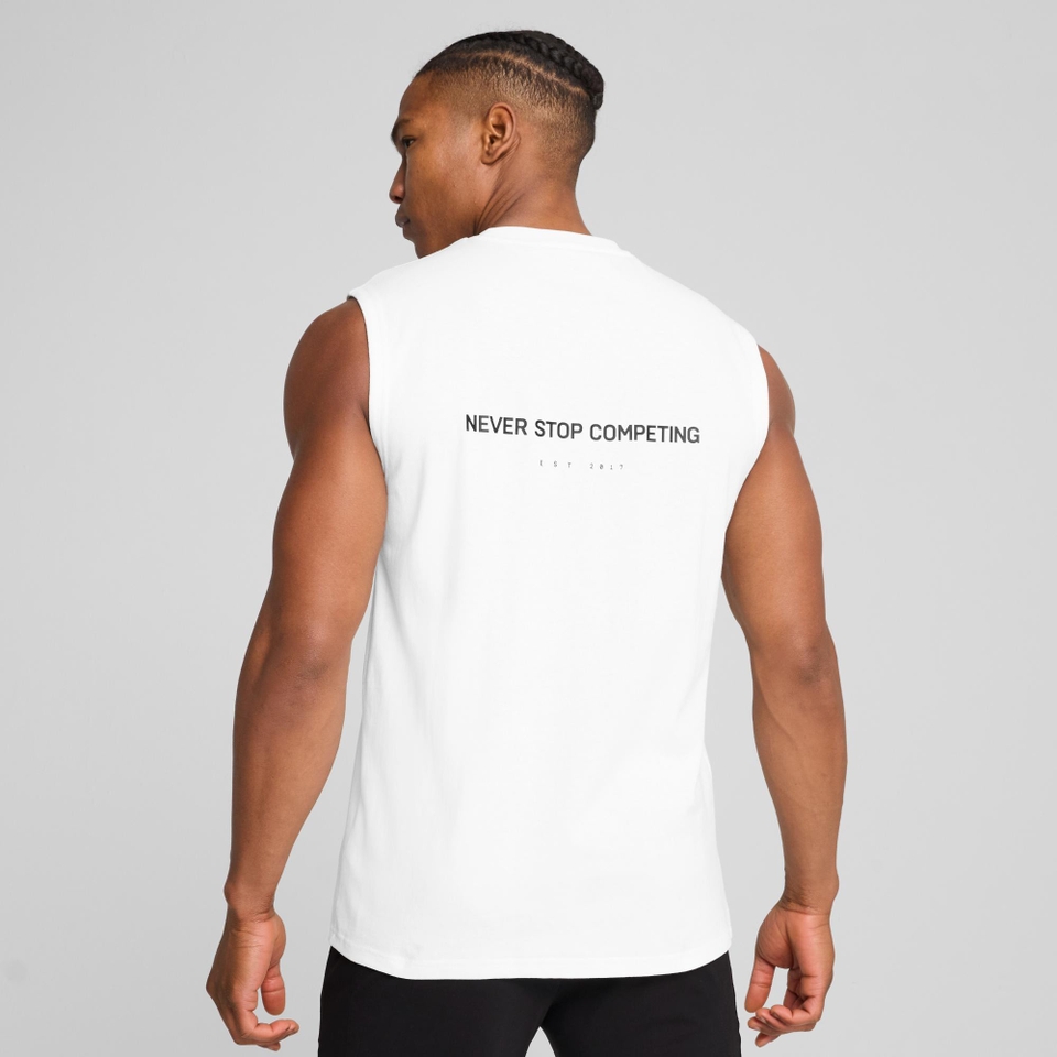 UNISEX PUMA x HYROX CUTOFF TANK - White