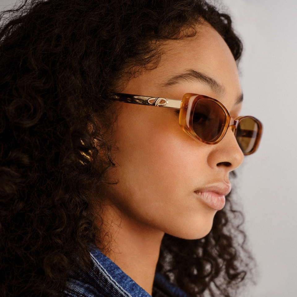 Le Specs Lil Starlight Polycarbonate Rectangle-Frame Sunglasses
