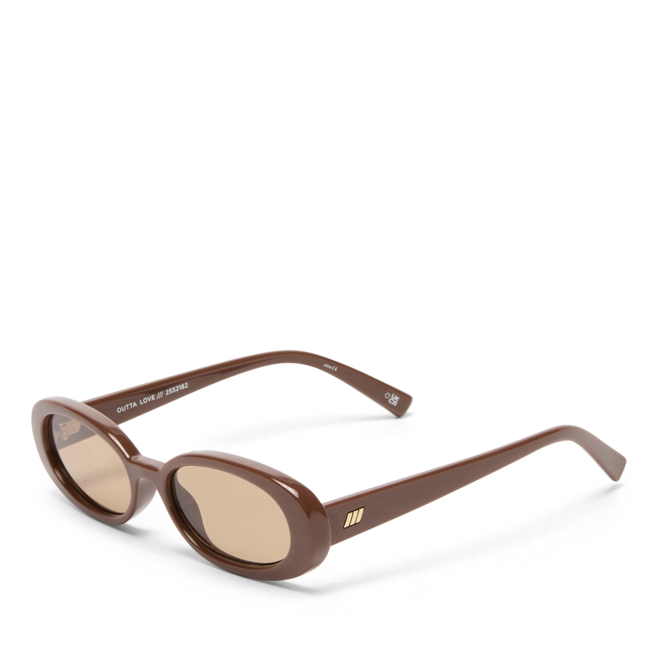 Le Specs Outta Love Polycarbonate Oval-Frame Sunglasses
