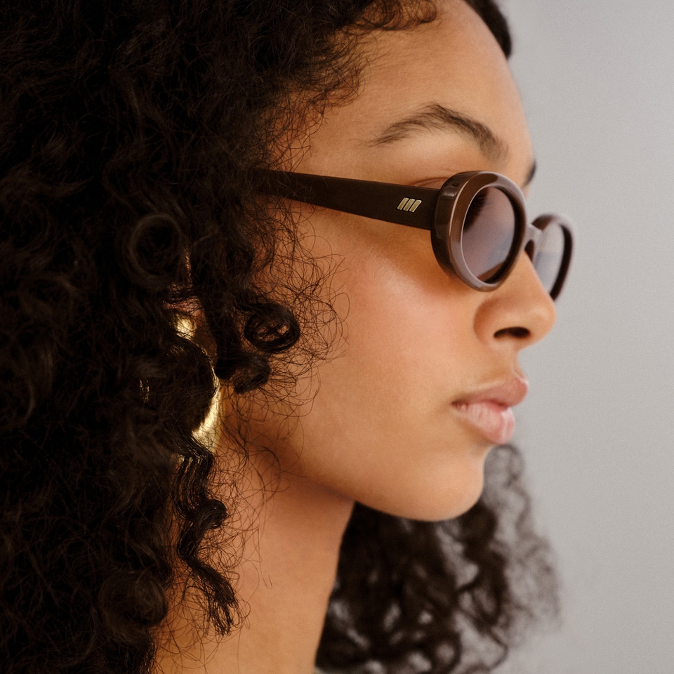 Le Specs Outta Love Polycarbonate Oval-Frame Sunglasses