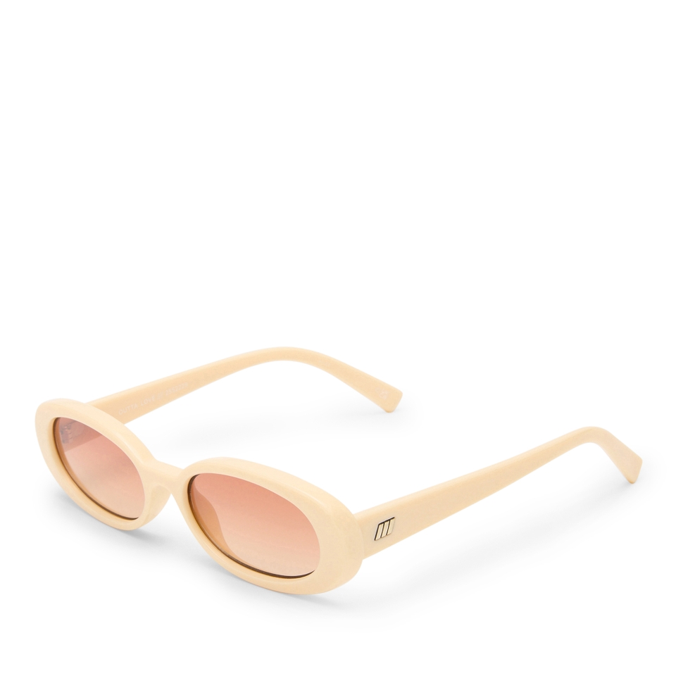 Le Specs Outta Love Polycarbonate Oval Sunglasses