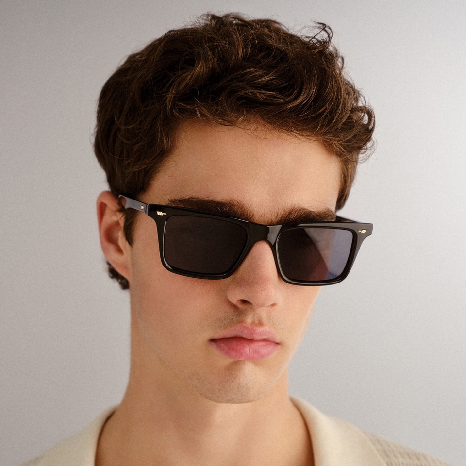 Le Specs Broski Acrylic D-Frame Sunglasses