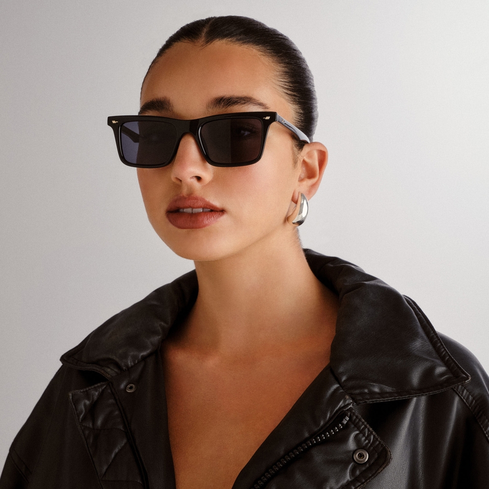 Le Specs Broski Acrylic D-Frame Sunglasses