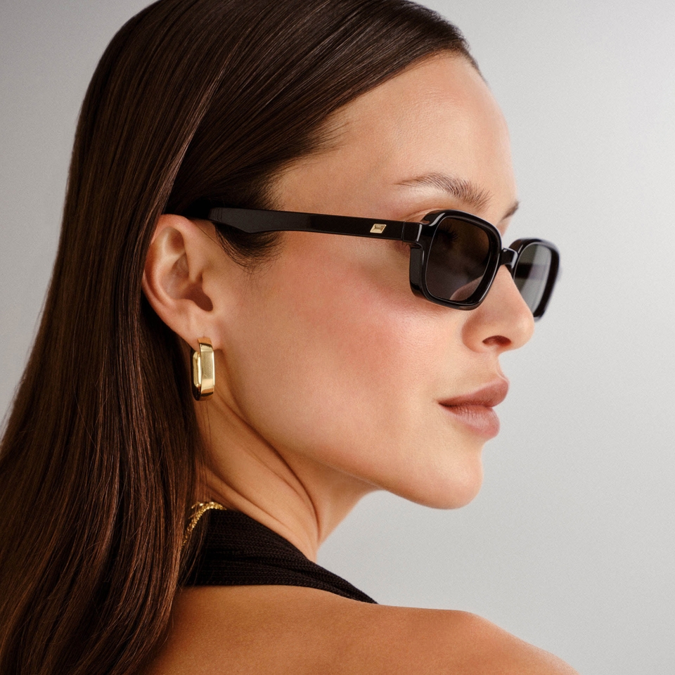 Le Specs Pilferer Polycarbonate Rectangle-Frame Sunglasses