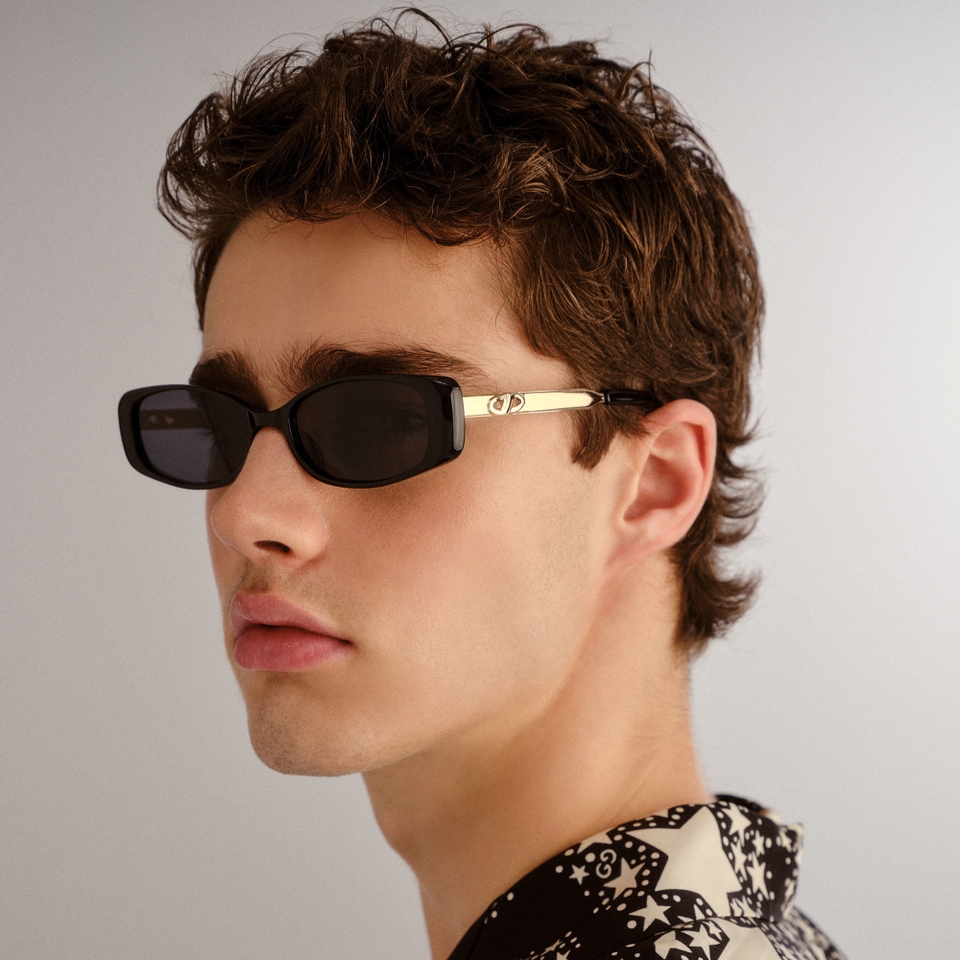 Le Specs Lil Starlight Polycarbonate Rectangle-Frame Sunglasses