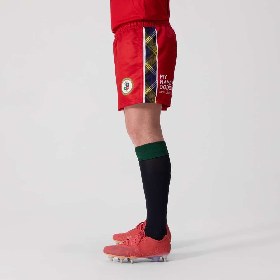 ADULT UNISEX MY NAME'5 DODDIE FOUNDATION X BRITISH & IRISH LIONS CHARITY RUGBY SHORTS
