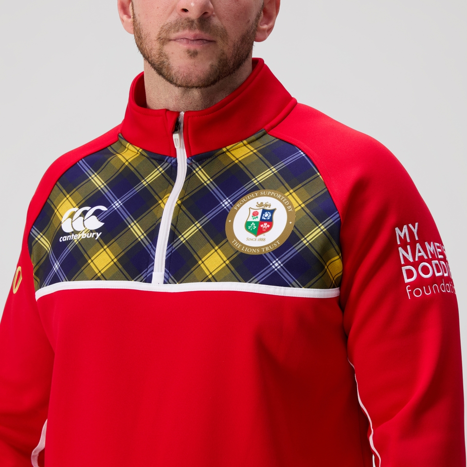 ADULT UNISEX MY NAME'5 DODDIE FOUNDATION X BRITISH & IRISH LIONS CHARITY 1/4 FLEECE MIDLAYER