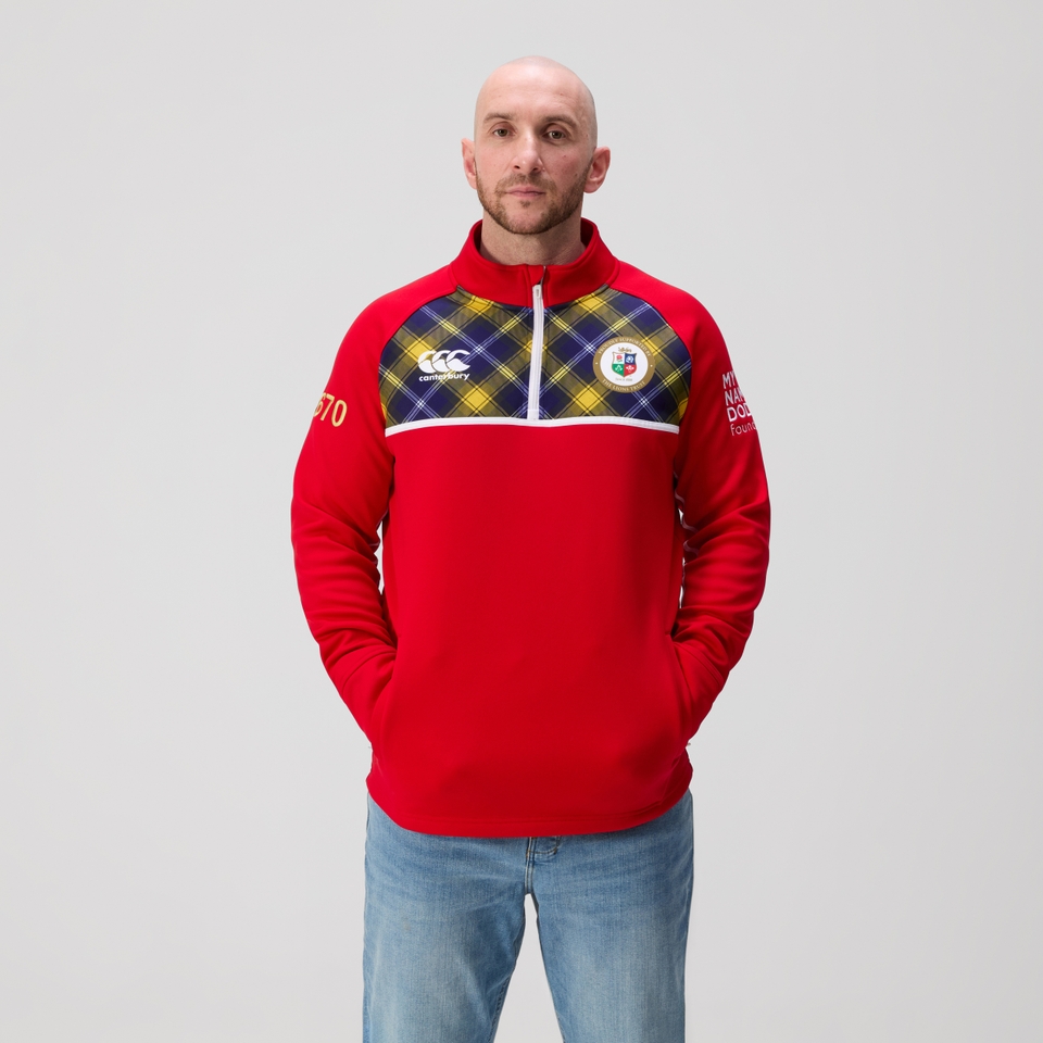 ADULT UNISEX MY NAME'5 DODDIE FOUNDATION X BRITISH & IRISH LIONS CHARITY 1/4 FLEECE MIDLAYER
