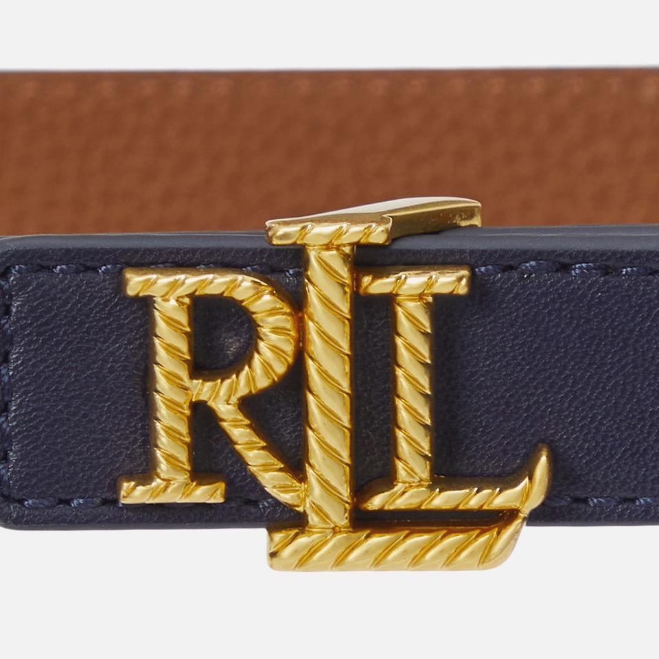 Lauren Ralph Lauren Leather Reversible 20 Skinny Belt