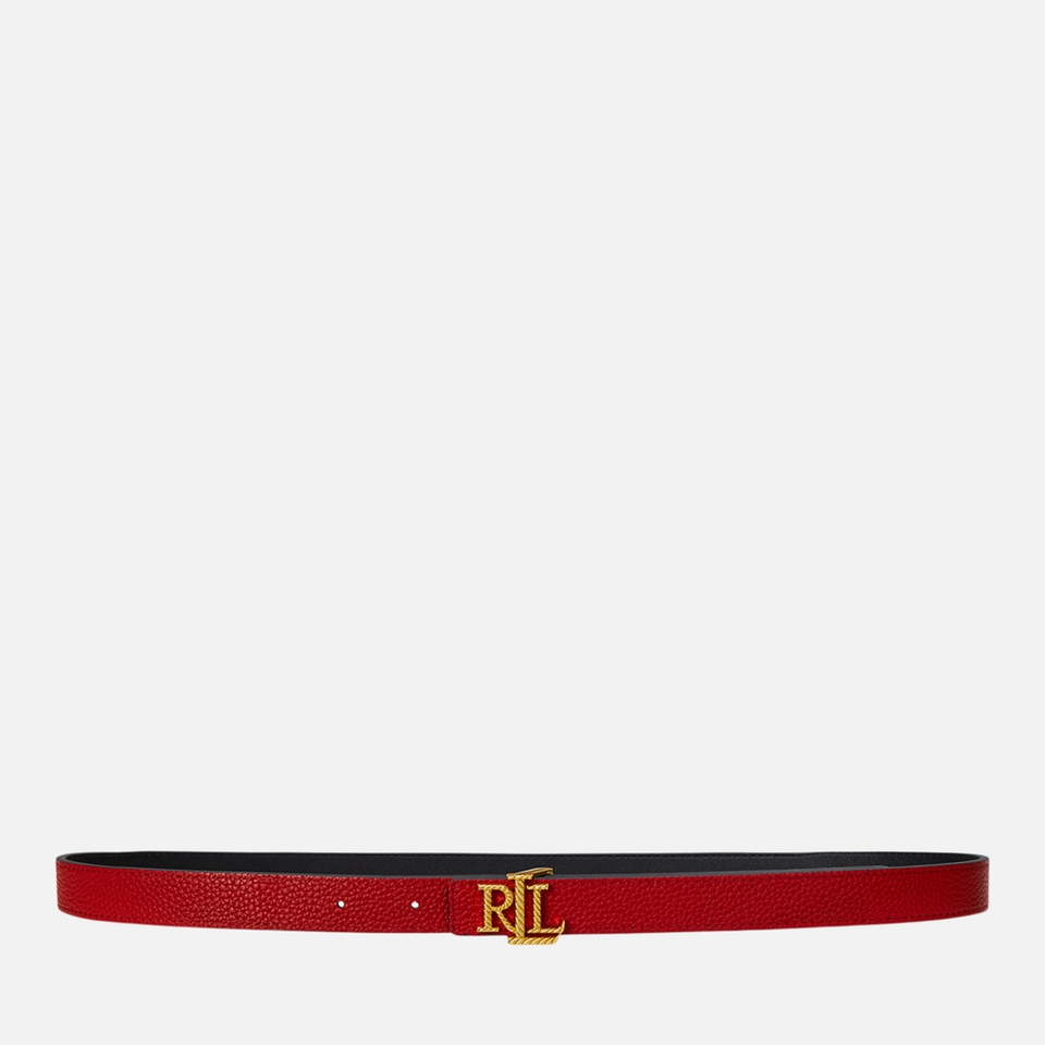 Lauren Ralph Lauren Leather Reversible 20 Skinny Belt