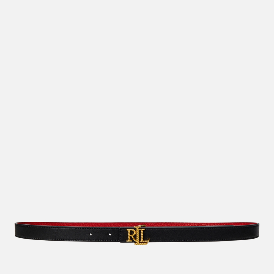 Lauren Ralph Lauren Leather Reversible 20 Skinny Belt