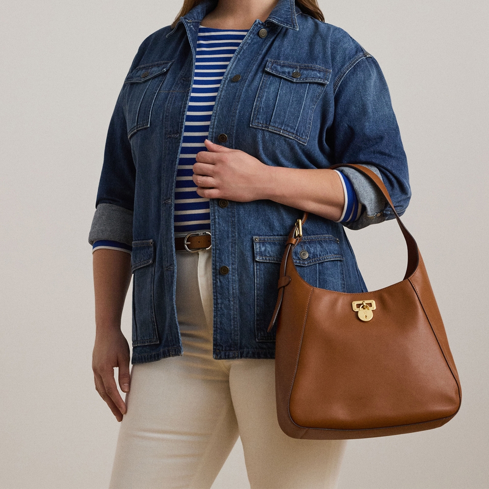 Lauren Ralph Lauren Tanner Leather Shoulder Bag