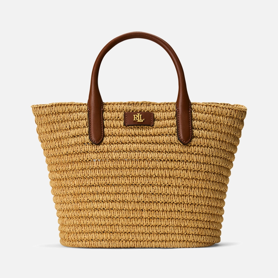 Lauren Ralph Lauren Brie 22 Straw Tote Bag