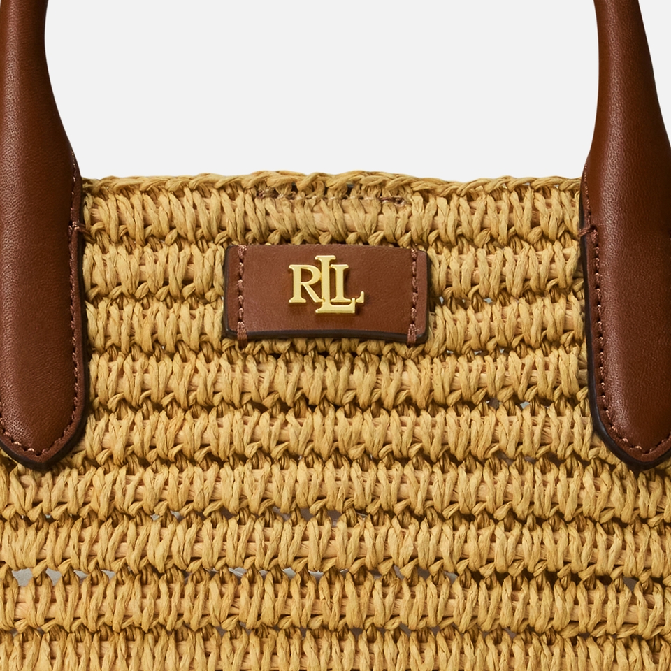 Lauren Ralph Lauren Brie 22 Straw Tote Bag