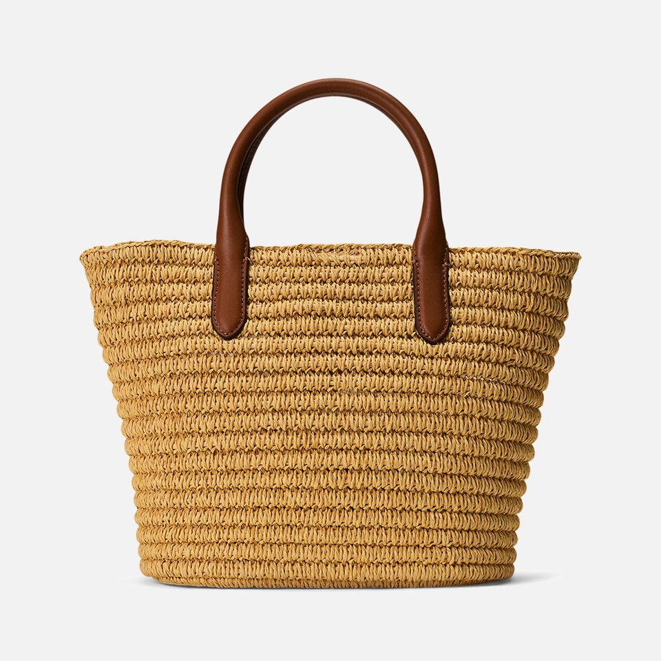 Lauren Ralph Lauren Brie 22 Straw Tote Bag