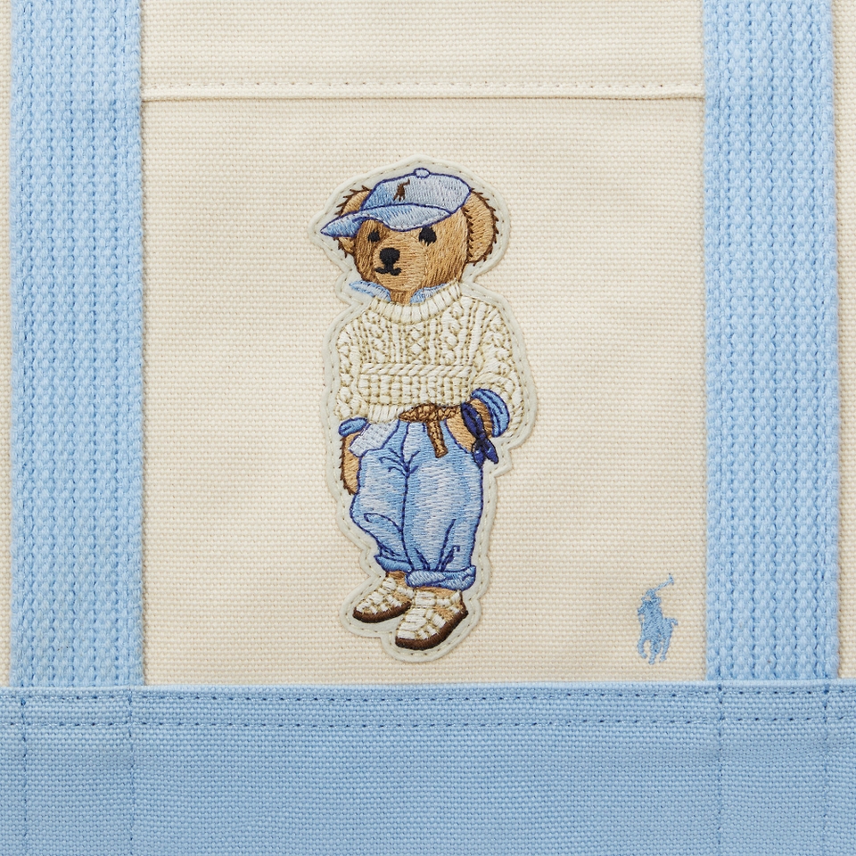 Polo Ralph Lauren Bear Canvas Tote Bag