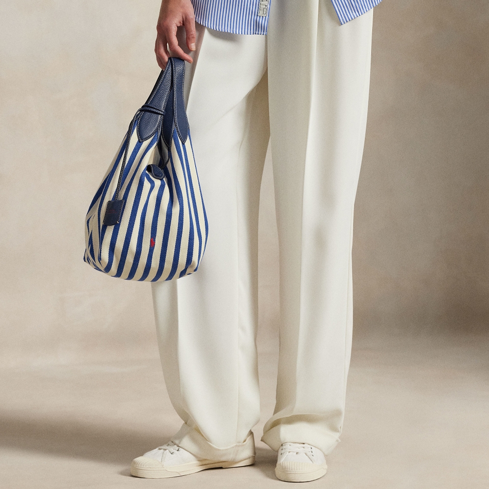 Polo Ralph Lauren Stripe Canvas Tote Bag