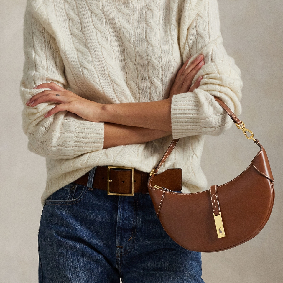 Polo Ralph Lauren ID Leather Shoulder Bag