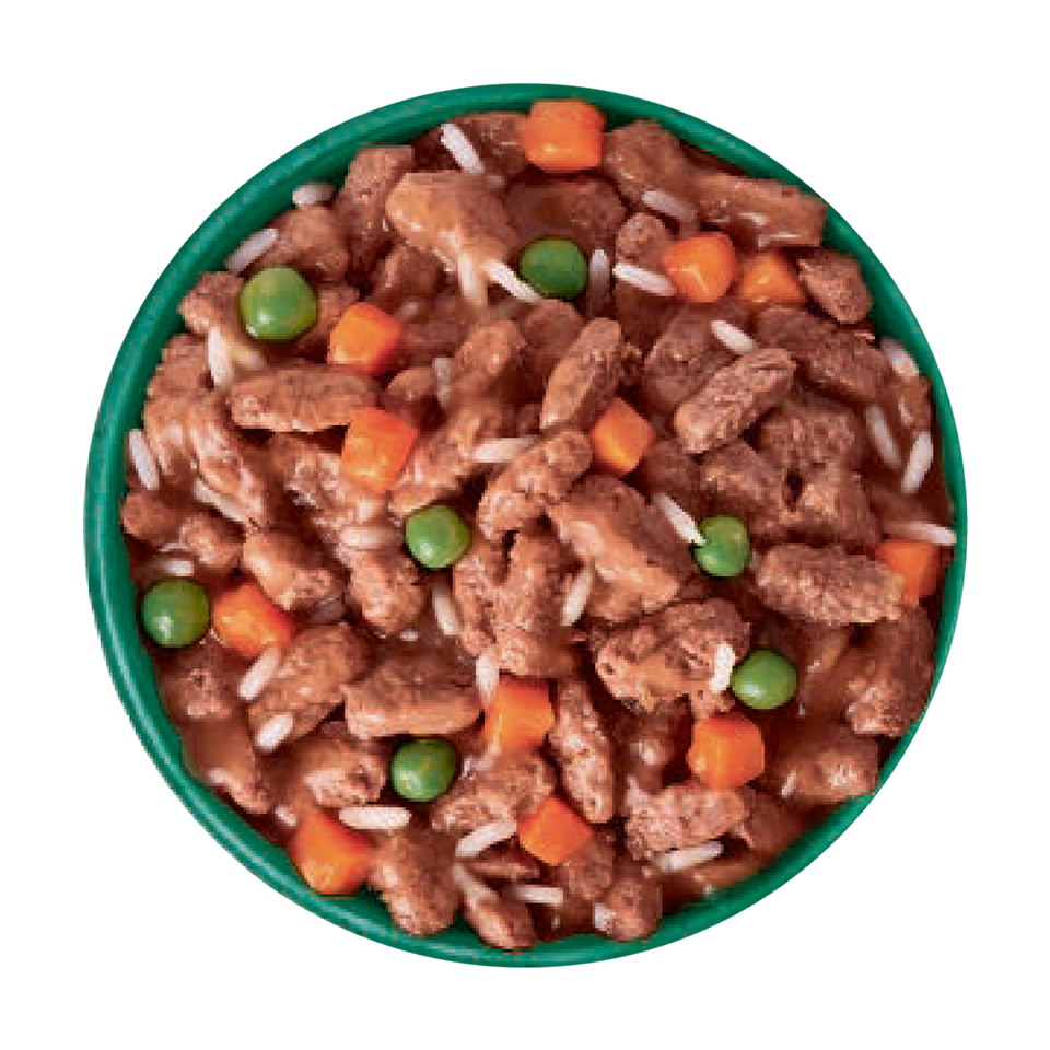 Senior Turkey & Rice in Gravy Wet Dog Food Pouches