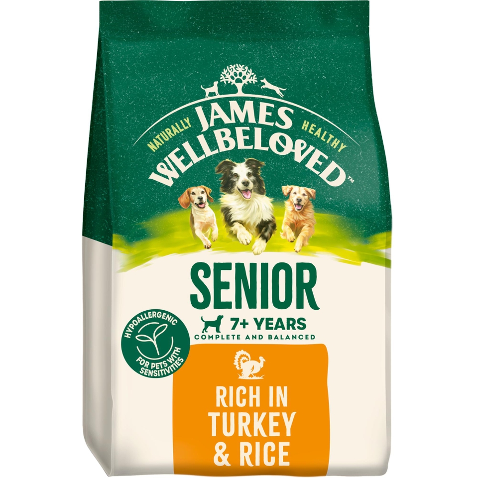 Senior Turkey & Rice Dry Dog Food 12kg
