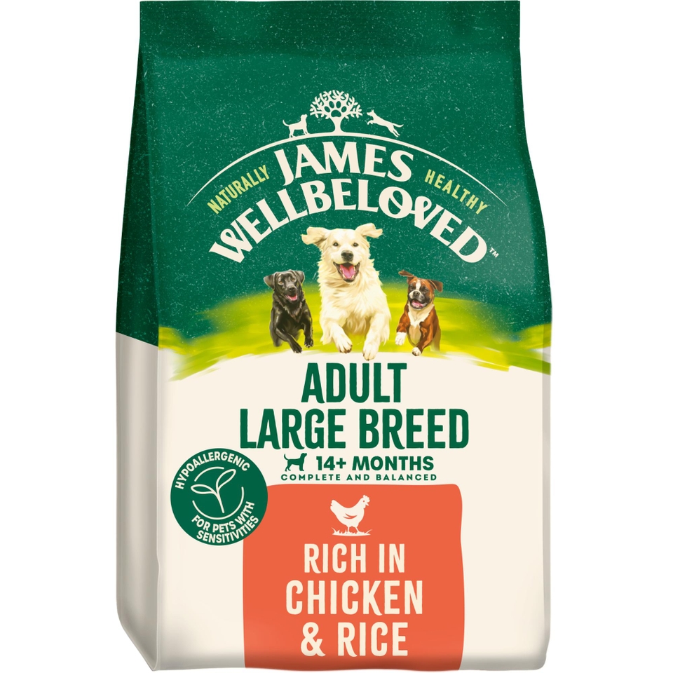Adult Chicken & Rice Large Breed Dry Dog Food 15kg