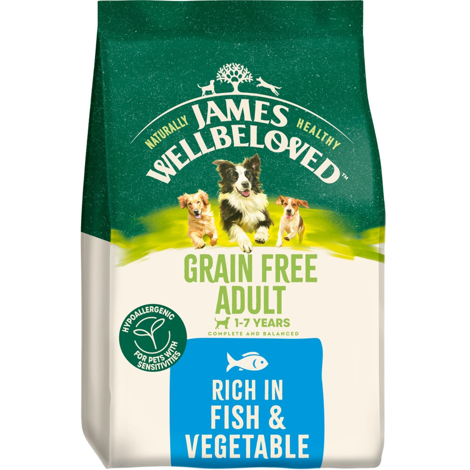 Adult Fish & Veg Grain Free Dry Dog Food 4.5kg