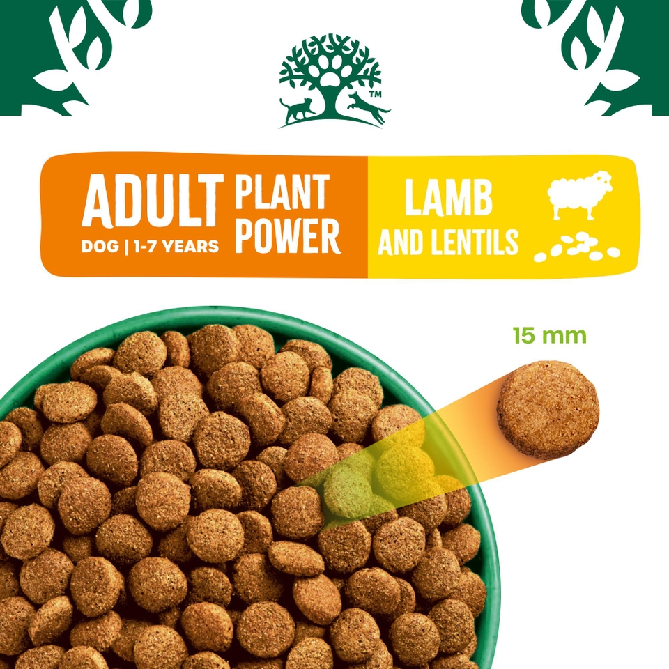 Adult Lamb Dry Dog Food Plant Power 4.5kg