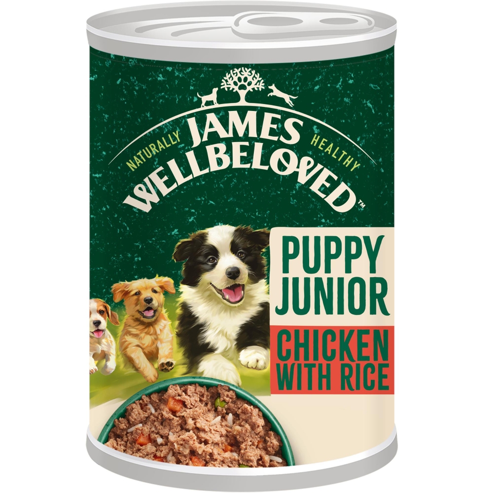 Puppy Wet Dog Food Chicken, Rice & Vegetables in Loaf 12 cans