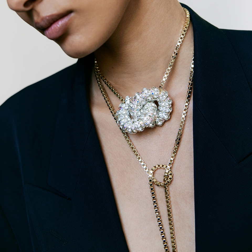 Pearl Octopuss.y Box Chain Rope Gold-Plated Necklace