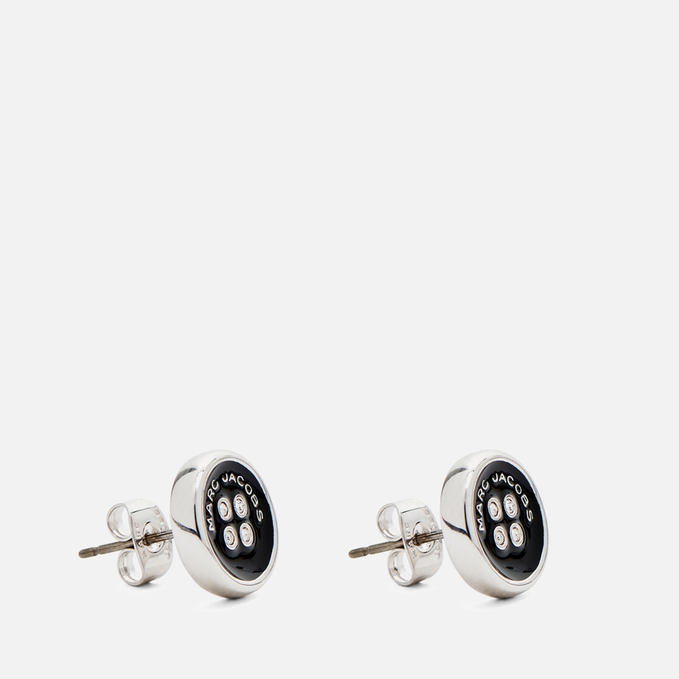 Marc Jacobs Button Silver-Plated Stud Earrings