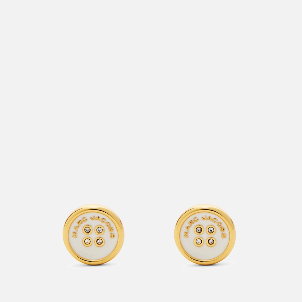 Marc Jacobs Button Gold-Plated Stud Earrings