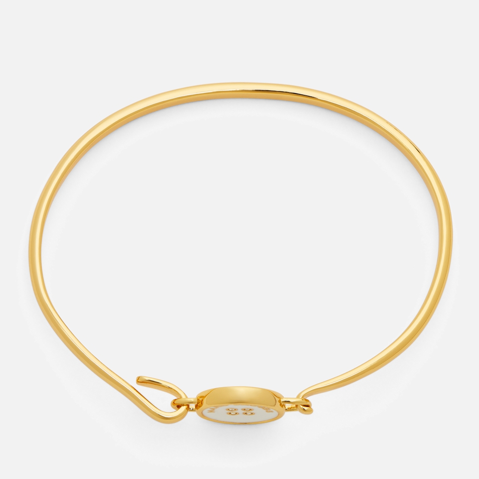 Marc Jacobs Button Gold-Plated Hinge Bracelet