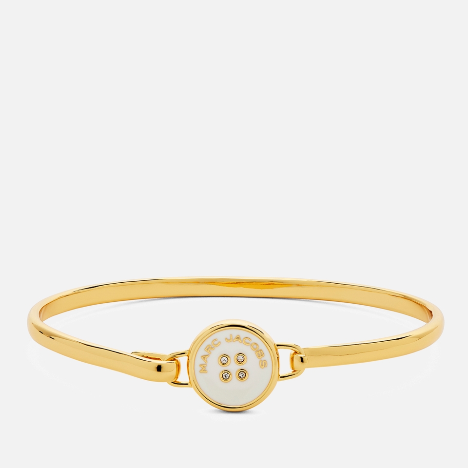 Marc Jacobs Button Gold-Plated Hinge Bracelet