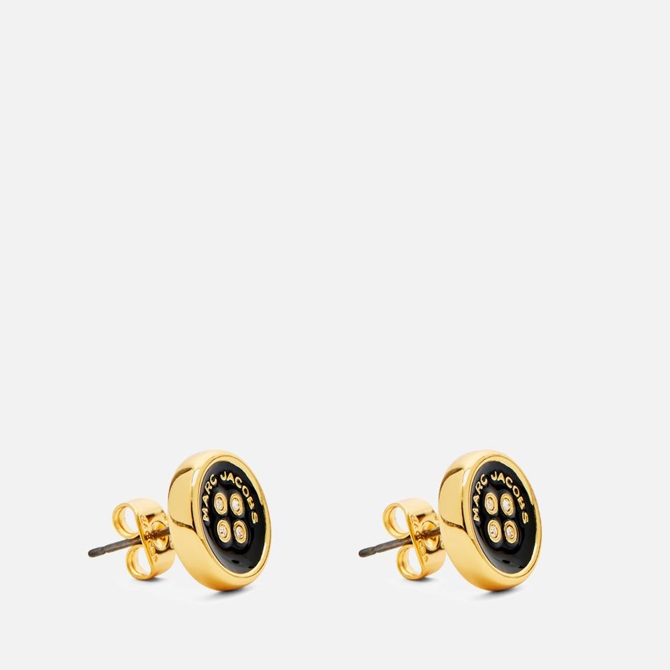 Marc Jacobs Button Gold-Plated Stud Earrings