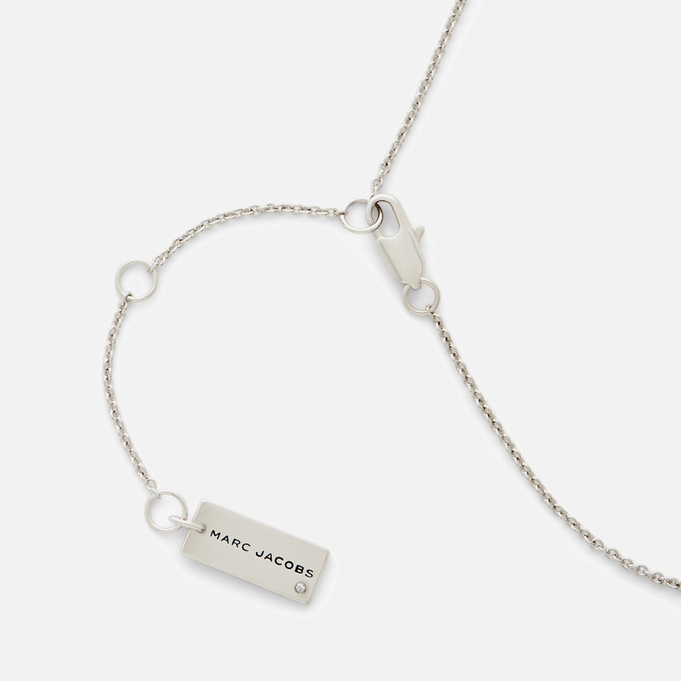 Marc Jacobs Button Silver-Plated Pendant Necklace