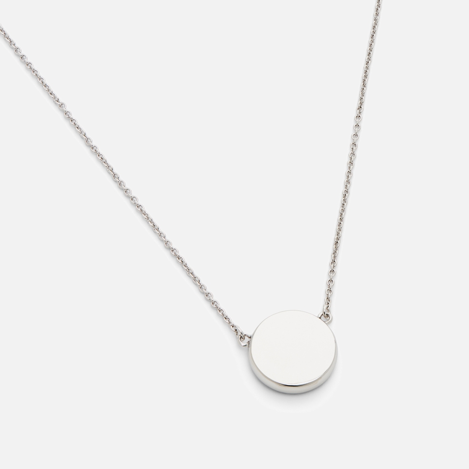 Marc Jacobs Button Silver-Plated Pendant Necklace