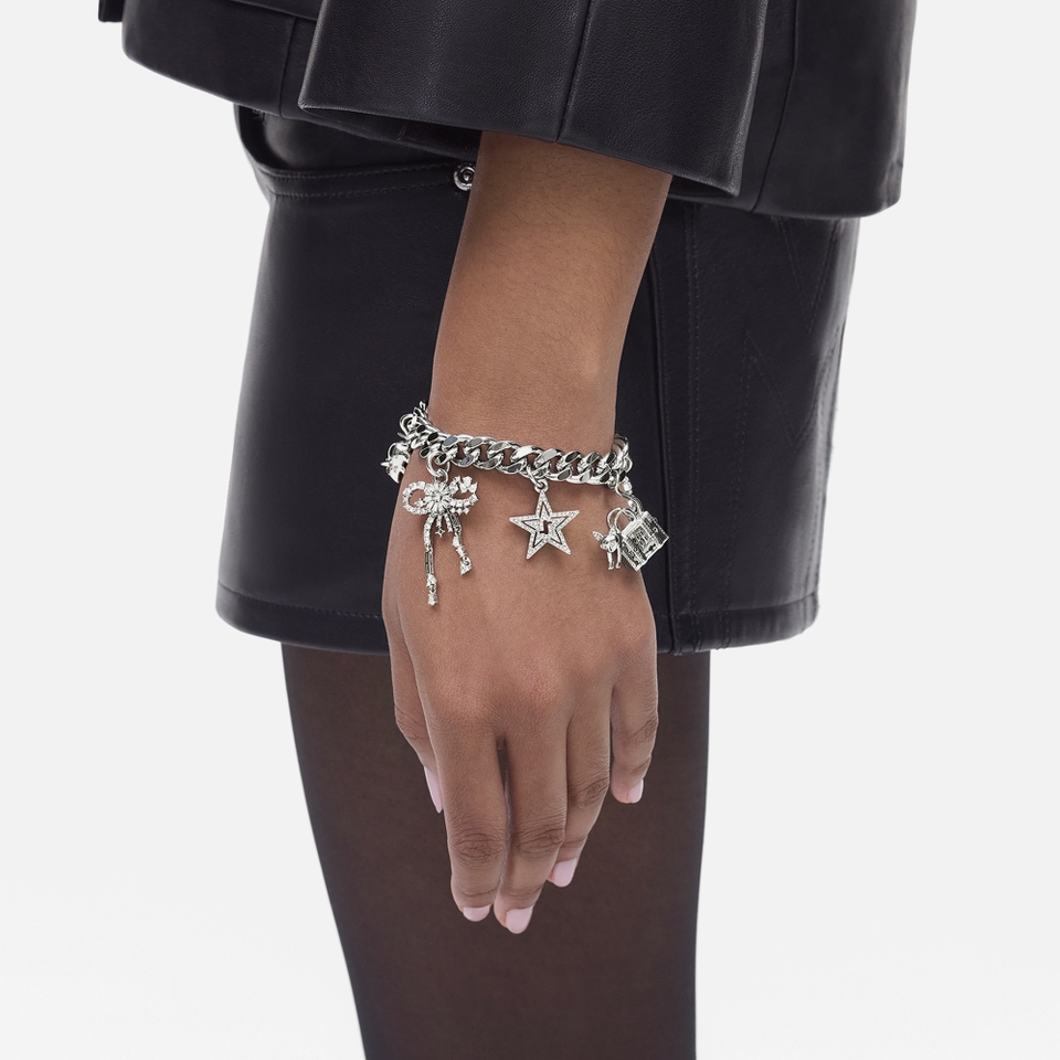 Marc Jacobs Cats Out Of The Bag Silver-Plated Bracelet
