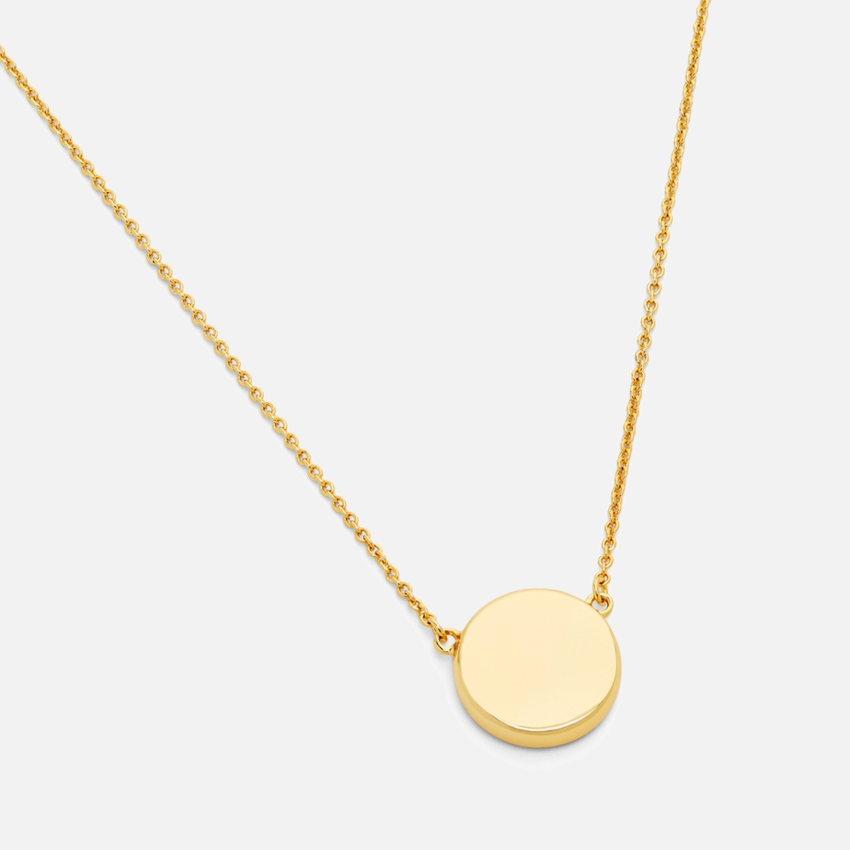 Marc Jacobs Button Gold-Plated Pendant Necklace