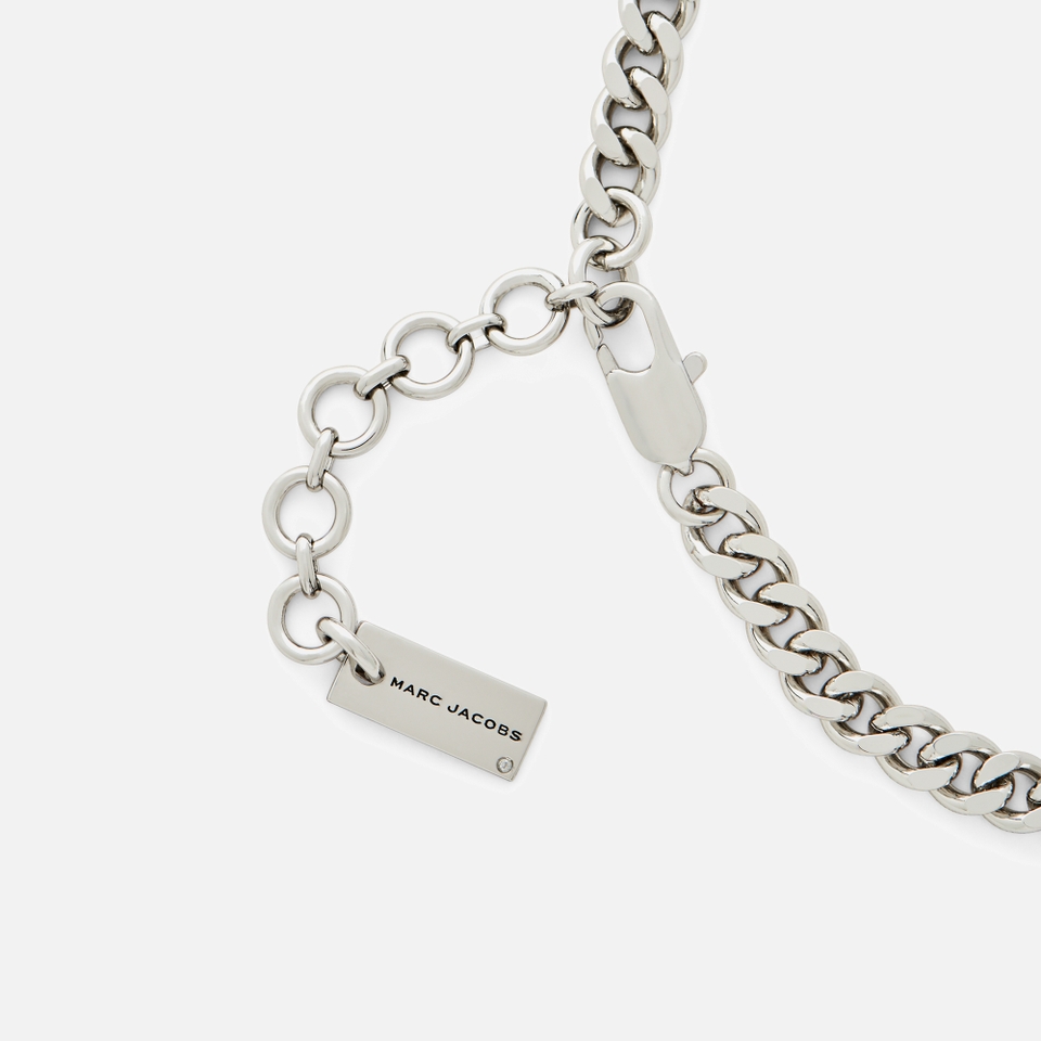 Marc Jacobs Mini Icon Silver-Plated Charm Necklace