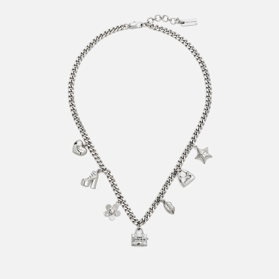 Marc Jacobs Mini Icon Silver-Plated Charm Necklace