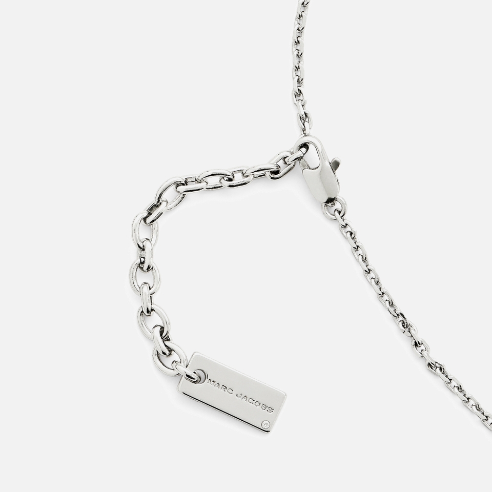 Marc Jacobs Button Charm Silver-Plated Necklace