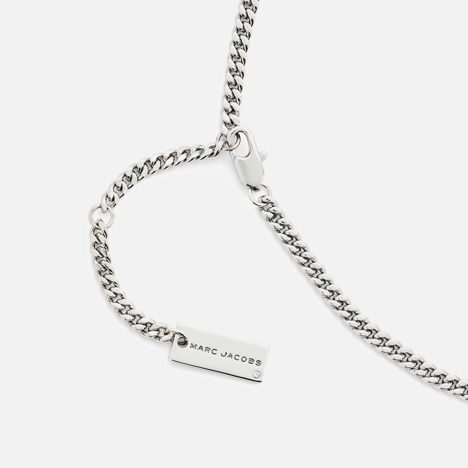 Marc Jacobs J-Marc Zipper Silver-Plated Necklace