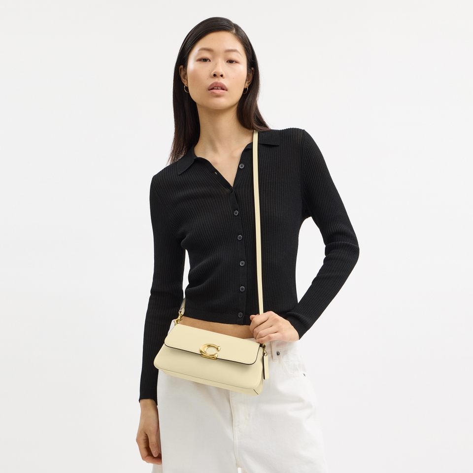 Coach Jet Leather Shoulder Bag