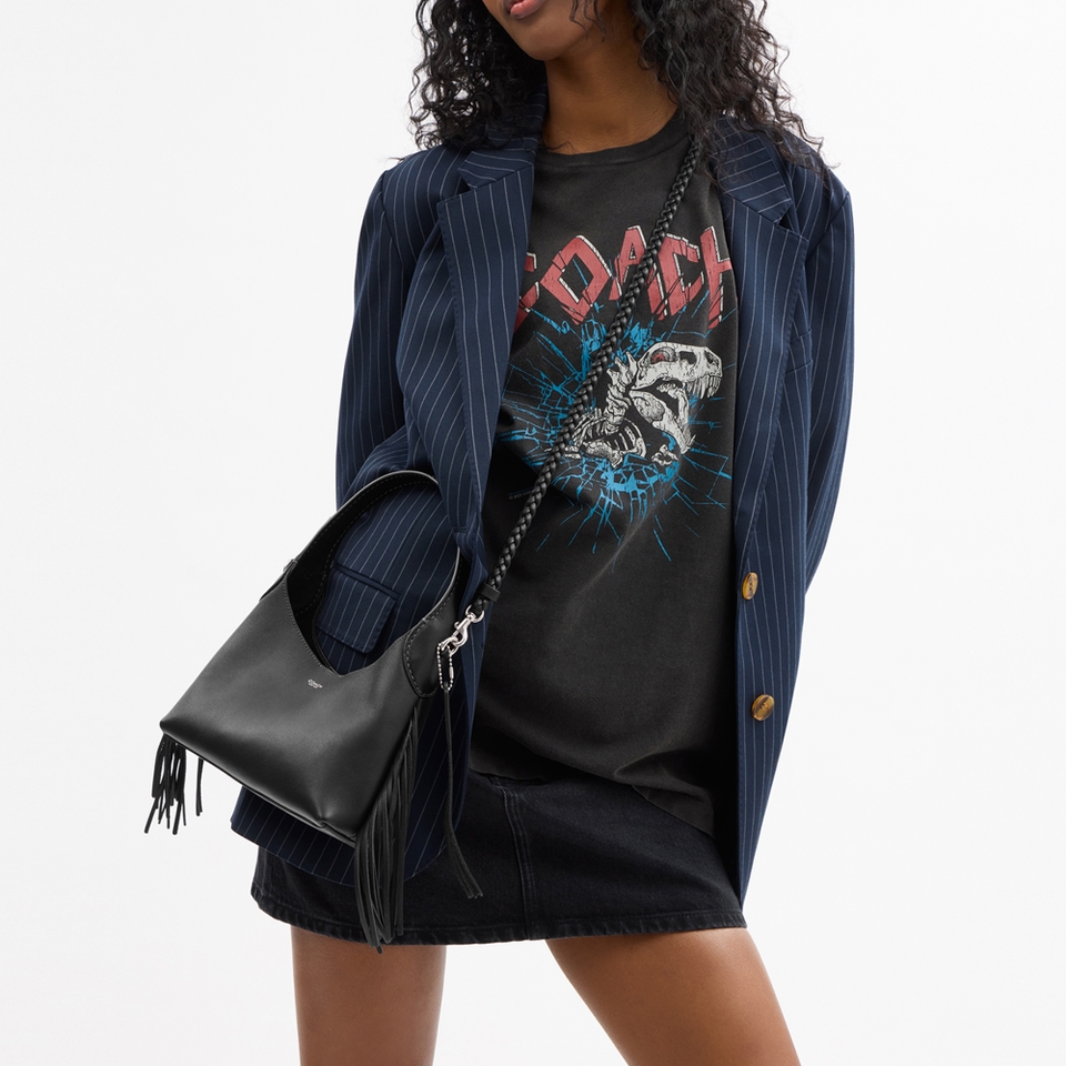 Coach Brooklyn 23 Fringe Leather Shoulder Bag