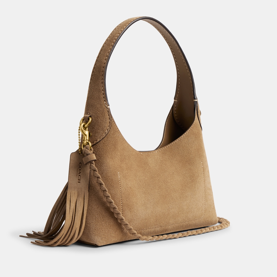 Coach Fringe Brooklyn 23 Suede Shoulder Bag