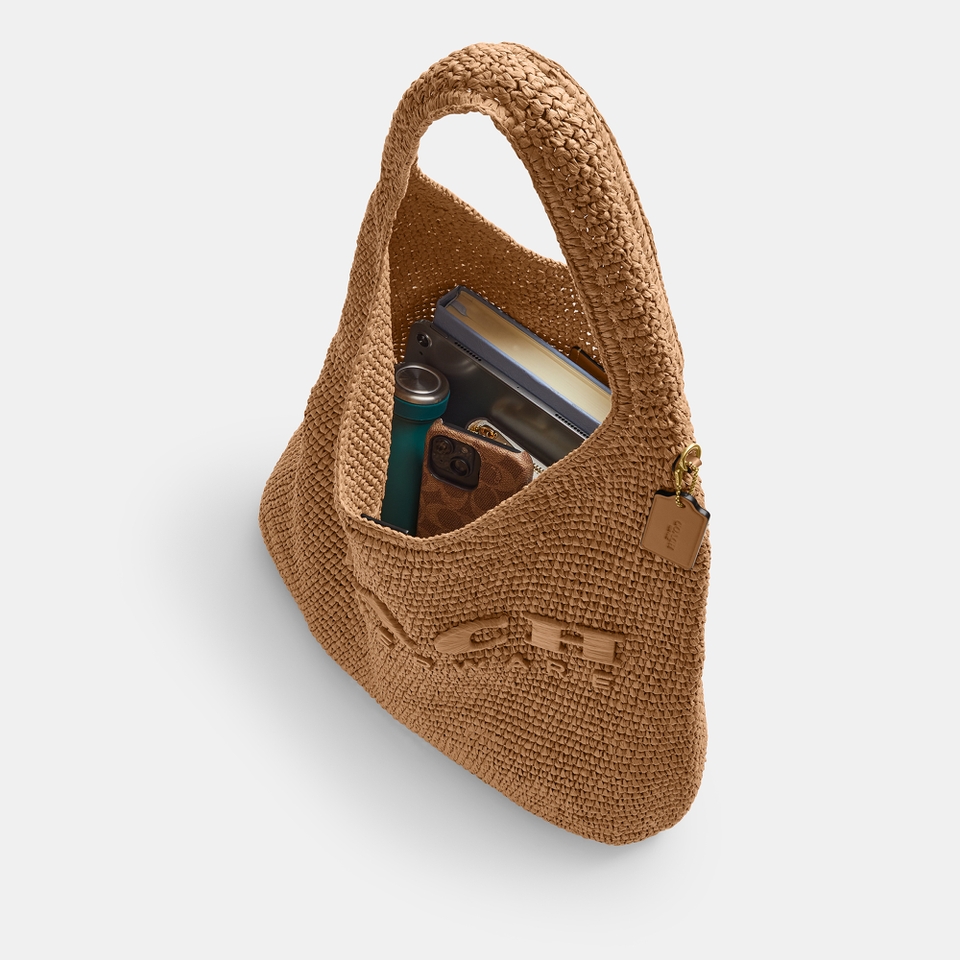 Coach Brooklyn 39 Straw Shoulder Bag