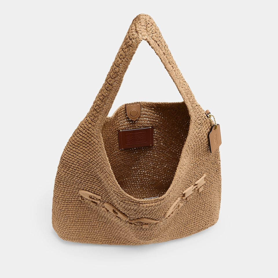 Coach Brooklyn 39 Straw Shoulder Bag