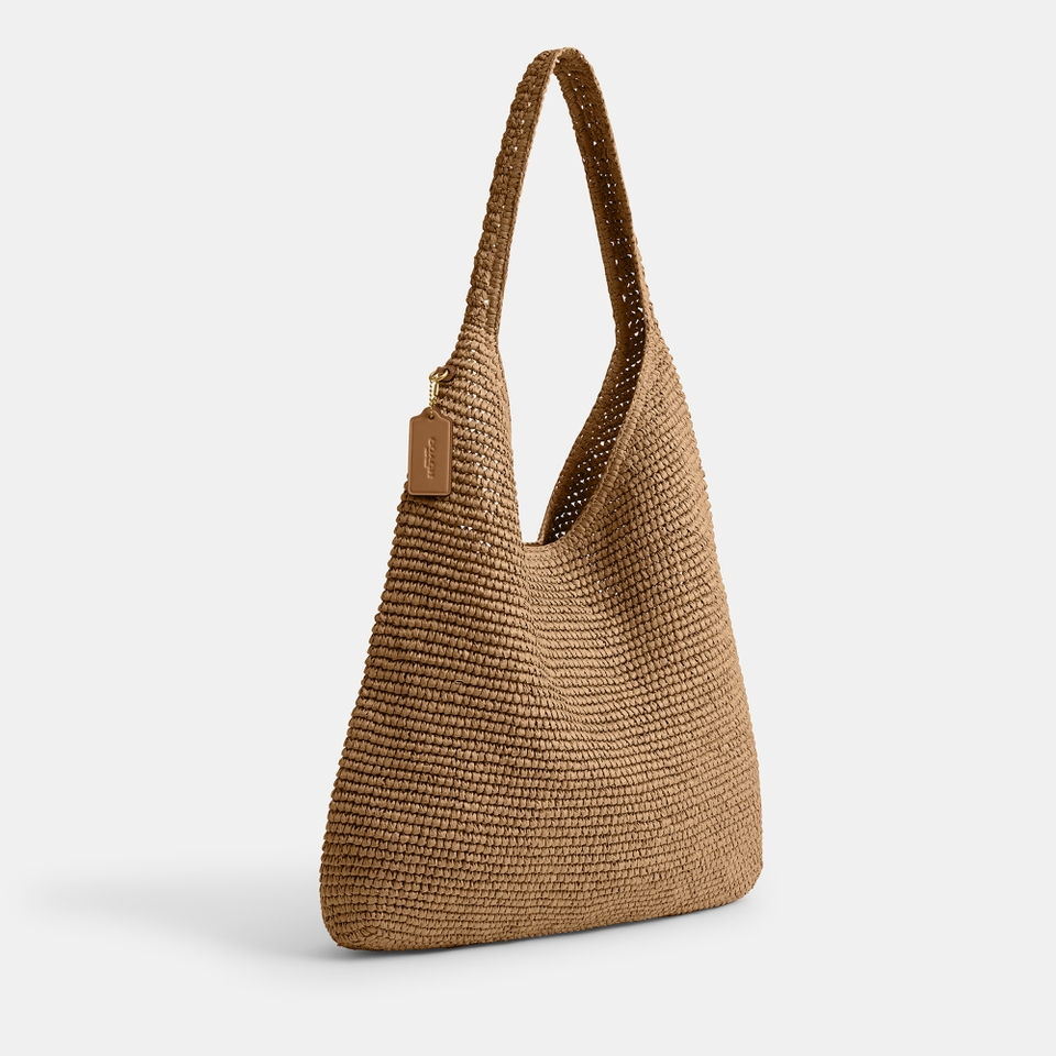 Coach Brooklyn 39 Straw Shoulder Bag